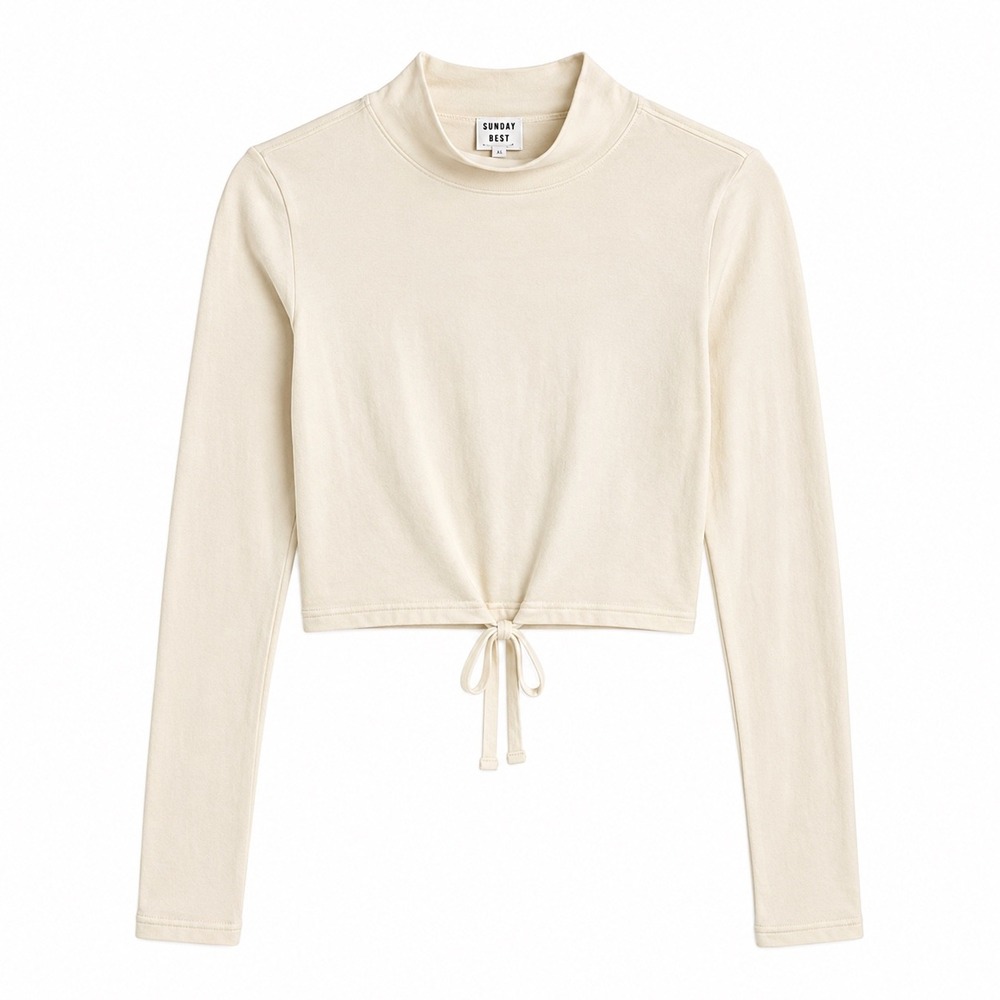 Aritzia Sunday Best Ellie Open Back Mock Neck Sweater Size M